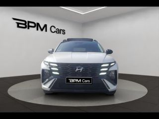 92250 : Hyundai La Garenne-Colombes - BPM Cars - HYUNDAI Tucson - Tucson - Serenity White Métal/Toit/rétros Black - Traction - Hybride : Essence/Electrique