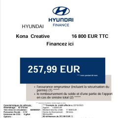 83130 : Hyundai Toulon - Autodif SAS - Groupe BALDASSARI - HYUNDAI KONA ELECTRIC Creative - KONA ELECTRIQUE - Gris - Automate à fonct. Continu - Courant électrique