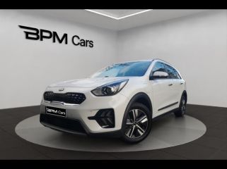 92250 : Hyundai La Garenne-Colombes - BPM Cars - KIA Niro - Niro - Blanc Nacre - Traction - Hybride rechargeable : Essence/Electrique