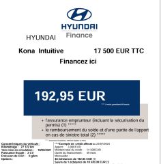 83130 : Hyundai Toulon - Autodif SAS - Groupe BALDASSARI - HYUNDAI KONA ELECTRIC Intuitive - KONA ELECTRIQUE - Gris - Automate à fonct. Continu - Courant électrique