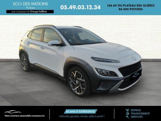 86000 : Hyundai Poitiers - Eco des Nations - HYUNDAI Kona - Kona - Blanc - Traction - Hybride : Essence/Electrique