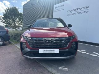 14100 : Hyundai Lisieux - Trajectoire Automobiles - HYUNDAI Tucson - Tucson - Sunset Red Métal/Toit/rétros Black - Traction - Hybride : Essence/Electrique