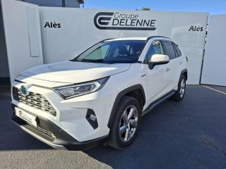 30100 : Hyundai Alès - Auto Hall - TOYOTA RAV4 HYBRIDE MY20 Lounge - RAV4 V - Blanc - Automate à fonct. Continu - Essence / Courant électrique