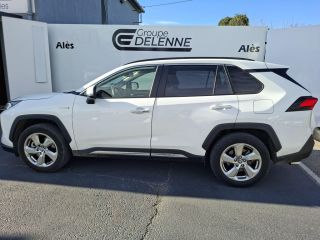 30100 : Hyundai Alès - Auto Hall - TOYOTA RAV4 HYBRIDE MY20 Lounge - RAV4 V - Blanc - Automate à fonct. Continu - Essence / Courant électrique
