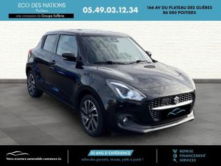 86000 : Hyundai Poitiers - Eco des Nations - SUZUKI Swift - Swift - Super Black Pearl métallisé - Traction - Essence/Micro-Hybride