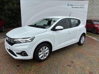 33110 : Hyundai Bordeaux Nord Le Bouscat - Sipa Automobiles - DACIA SANDERO Expression - SANDERO III - Blanc - Automate à fonct. Continu - Essence sans plomb