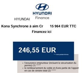 83130 : Hyundai Toulon - Autodif SAS - Groupe BALDASSARI - HYUNDAI KONA ELECTRIC Creative - KONA - Bleu - Automate à fonct. Continu - Courant électrique