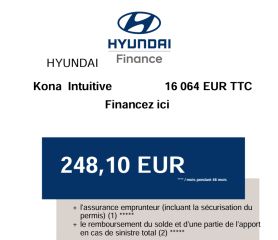 83130 : Hyundai Toulon - Autodif SAS - Groupe BALDASSARI - HYUNDAI KONA ELECTRIC Intuitive - KONA - BLEU CLAIR - Automate à fonct. Continu - Courant électrique