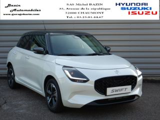 52000 : Hyundai Chaumont - Garage Michel Bazin - SUZUKI Swift - Swift - Pure White Pearl Metal/Toit Min Gray - Traction - Essence/Micro-Hybride