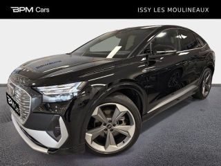 92130 : Hyundai ISSY-LES-MOULINEAUX - BPM Cars - AUDI Q4 Sportback e-tron - Q4 Sportback e-tron - Noir Mythic métallisé - Propulsion - Electrique