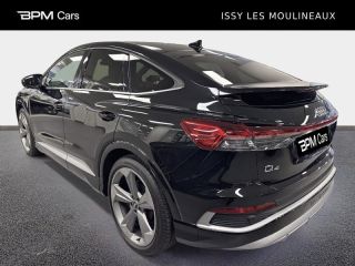 92130 : Hyundai ISSY-LES-MOULINEAUX - BPM Cars - AUDI Q4 Sportback e-tron - Q4 Sportback e-tron - Noir Mythic métallisé - Propulsion - Electrique