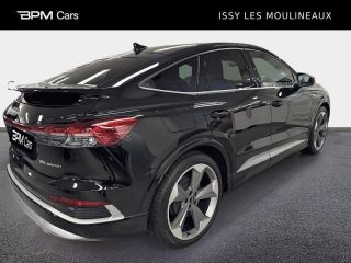 92130 : Hyundai ISSY-LES-MOULINEAUX - BPM Cars - AUDI Q4 Sportback e-tron - Q4 Sportback e-tron - Noir Mythic métallisé - Propulsion - Electrique