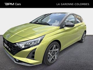 92250 : Hyundai La Garenne-Colombes - BPM Cars - HYUNDAI i20 - i20 - Lucid Lime Metallic/Toit+rétros Black - Traction - Essence