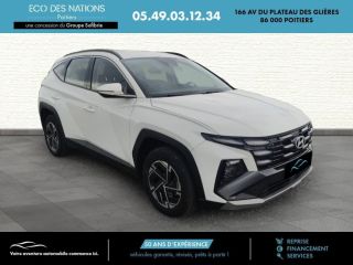 86000 : Hyundai Poitiers - Eco des Nations - HYUNDAI Tucson - Tucson - Serenity White Métal - Traction - Hybride : Essence/Electrique