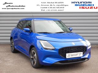 52000 : Hyundai Chaumont - Garage Michel Bazin - SUZUKI Swift - Swift - Speedy Blue métallisé - Traction - Essence/Micro-Hybride