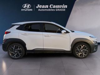 06130 : Hyundai Grasse - Garage Jean Cauvin - HYUNDAI KONA HYBRID Executive - KONA - Blanc - Automate sequentiel - Essence / Courant électrique
