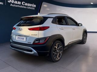 06130 : Hyundai Grasse - Garage Jean Cauvin - HYUNDAI KONA HYBRID Executive - KONA - Blanc - Automate sequentiel - Essence / Courant électrique
