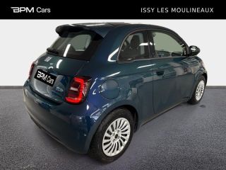 92130 : Hyundai ISSY-LES-MOULINEAUX - BPM Cars - FIAT 500 - 500 - Ocean Green métal - Traction - Electrique