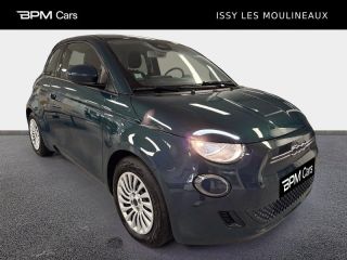 92130 : Hyundai ISSY-LES-MOULINEAUX - BPM Cars - FIAT 500 - 500 - Ocean Green métal - Traction - Electrique