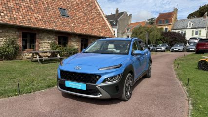 62360 : Hyundai Boulogne-sur-Mer - Garage Du Château - HYUNDAI KONA HYBRID Executive - KONA - Bleu - Automate sequentiel - Essence / Courant électrique