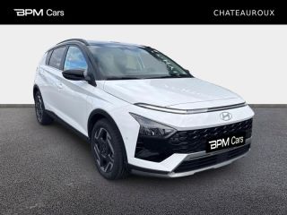 36000 : Hyundai Châteauroux - BPM Cars - HYUNDAI Bayon - Bayon - Atlas White Métal/Toit+rétros Black - Traction - Essence