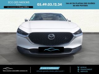 86000 : Hyundai Poitiers - Eco des Nations - MAZDA CX-30 - CX-30 - Snowflake White Mica / Rouge Burgundy - Traction - Essence/Micro-Hybride