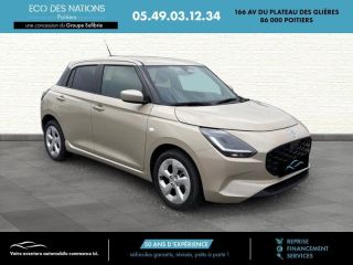 86000 : Hyundai Poitiers - Eco des Nations - SUZUKI Swift - Swift - Caravan Ivory Pearl Metal - Traction - Essence/Micro-Hybride