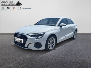 13290 : Hyundai Aix en Provence - Cap Milanesio - AUDI A3 SPORTBACK Business line - A3/S3/RS3 IV - Blanc - Automate sequentiel - Essence / Courant électrique