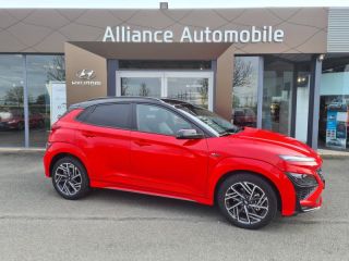 28600 : Hyundai Chartres - Alliance Automobile - HYUNDAI Kona - Kona - Ignite Red/Toit/rétros Black - Traction - Essence/Micro-Hybride