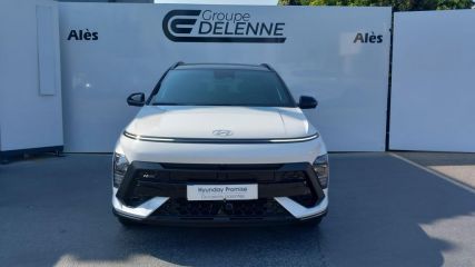 30100 : Hyundai Alès - Auto Hall - HYUNDAI KONA N Line Executive - KONA II - Blanc - Automate sequentiel - Essence / Courant électrique