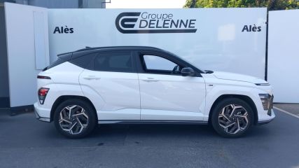30100 : Hyundai Alès - Auto Hall - HYUNDAI KONA N Line Executive - KONA II - Blanc - Automate sequentiel - Essence / Courant électrique