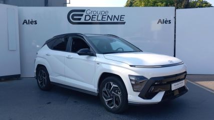 30100 : Hyundai Alès - Auto Hall - HYUNDAI KONA N Line Executive - KONA II - Blanc - Automate sequentiel - Essence / Courant électrique