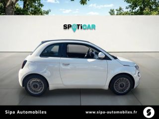 33260 : Hyundai Arcachon - Sipa Automobiles - FIAT 500e CABRIOLET Nouvelle 500 - 500 III ELECTRIQUE - Blanc - Automate à fonct. Continu - Courant électrique