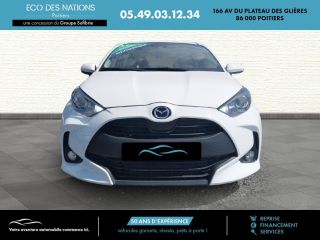 86000 : Hyundai Poitiers - Eco des Nations - MAZDA Mazda 2 Hybrid - Mazda 2 Hybrid - Blanc - Traction - Hybride : Essence/Electrique