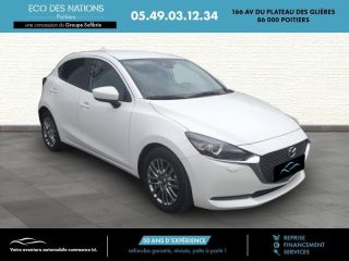 86000 : Hyundai Poitiers - Eco des Nations - MAZDA Mazda 2 - Mazda 2 - Blanc - Traction - Essence/Micro-Hybride