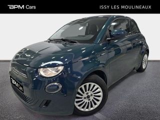 92130 : Hyundai ISSY-LES-MOULINEAUX - BPM Cars - FIAT 500 3+1 - 500 3+1 - Ocean Green métal - Traction - Electrique