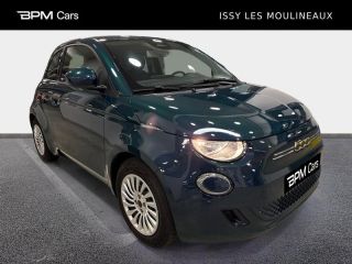 92130 : Hyundai ISSY-LES-MOULINEAUX - BPM Cars - FIAT 500 3+1 - 500 3+1 - Ocean Green métal - Traction - Electrique