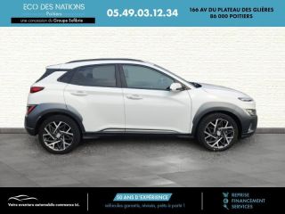 86000 : Hyundai Poitiers - Eco des Nations - HYUNDAI Kona - Kona - Atlas White - Traction - Hybride : Essence/Electrique