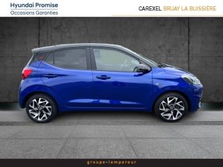 62700 : Hyundai Bruay-La-Buissière - Groupe Lempereur - HYUNDAI i10 - i10 - Intense Blue Métal/Toit/rétros Black - Traction - Essence