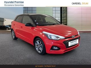 59187 : Hyundai Douai - Groupe Lempereur - HYUNDAI i20 - i20 - Tomato Red/Toit rétro Phantom Black - Traction - Essence