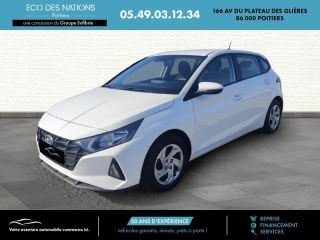 86000 : Hyundai Poitiers - Eco des Nations - HYUNDAI i20 - i20 - Blanc - Traction - Essence