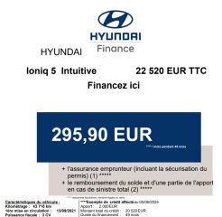 83130 : Hyundai Toulon - Autodif SAS - Groupe BALDASSARI - HYUNDAI IONIQ 5 Intuitive - IONIQ 5 - Bleu - Automate à fonct. Continu - Courant électrique