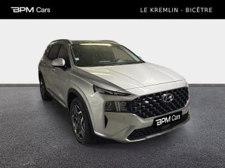 94270 : Hyundai Kremlin-Bicêtre - BPM Cars - HYUNDAI Santa Fe - Santa Fe - Typhoon Silver Métal - Transmission intégrale - Hybride rechargeable : Essence/Electrique