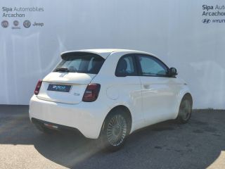 33260 : Hyundai Arcachon - Sipa Automobiles - FIAT 500e BERLINE Nouvelle 500 - 500 III - Blanc - Automate à fonct. Continu - Courant électrique