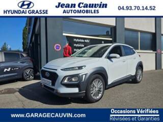 06130 : Hyundai Grasse - Garage Jean Cauvin - HYUNDAI Kona - Kona - Chalk white - Blanc - Traction - Essence