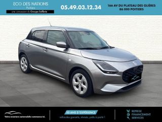 86000 : Hyundai Poitiers - Eco des Nations - SUZUKI Swift - Swift - Premium Silver Metal - Traction - Essence/Micro-Hybride