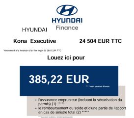 83130 : Hyundai Toulon - Autodif SAS - Groupe BALDASSARI - HYUNDAI KONA ELECTRIC Executive - KONA ELECTRIQUE - NOIR - Automate à fonct. Continu - Courant électrique