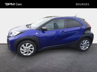 18230 : Hyundai Bourges - ELLIPSE Automobiles - TOYOTA Aygo X - Aygo X - Bi-Ton Bleu Genièvre métal/Toit noir - Traction - Essence