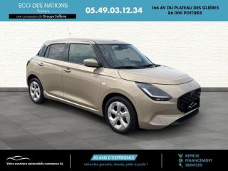 86000 : Hyundai Poitiers - Eco des Nations - SUZUKI Swift - Swift - Caravan Ivory Pearl Metal - Traction - Essence/Micro-Hybride