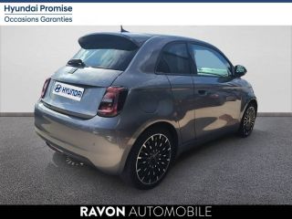 42100 : Hyundai Saint-Etienne - Ravon Automobile - FIAT 500e 3+1 Icône Plus - 500 III - Gris - Automate à fonct. Continu - Courant électrique